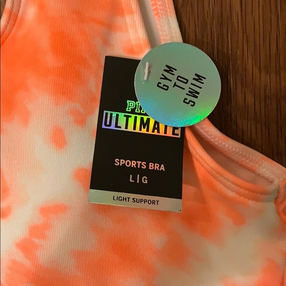 NWT Victoria’s Secret PINK sports bra size large - Picture 2 of 5